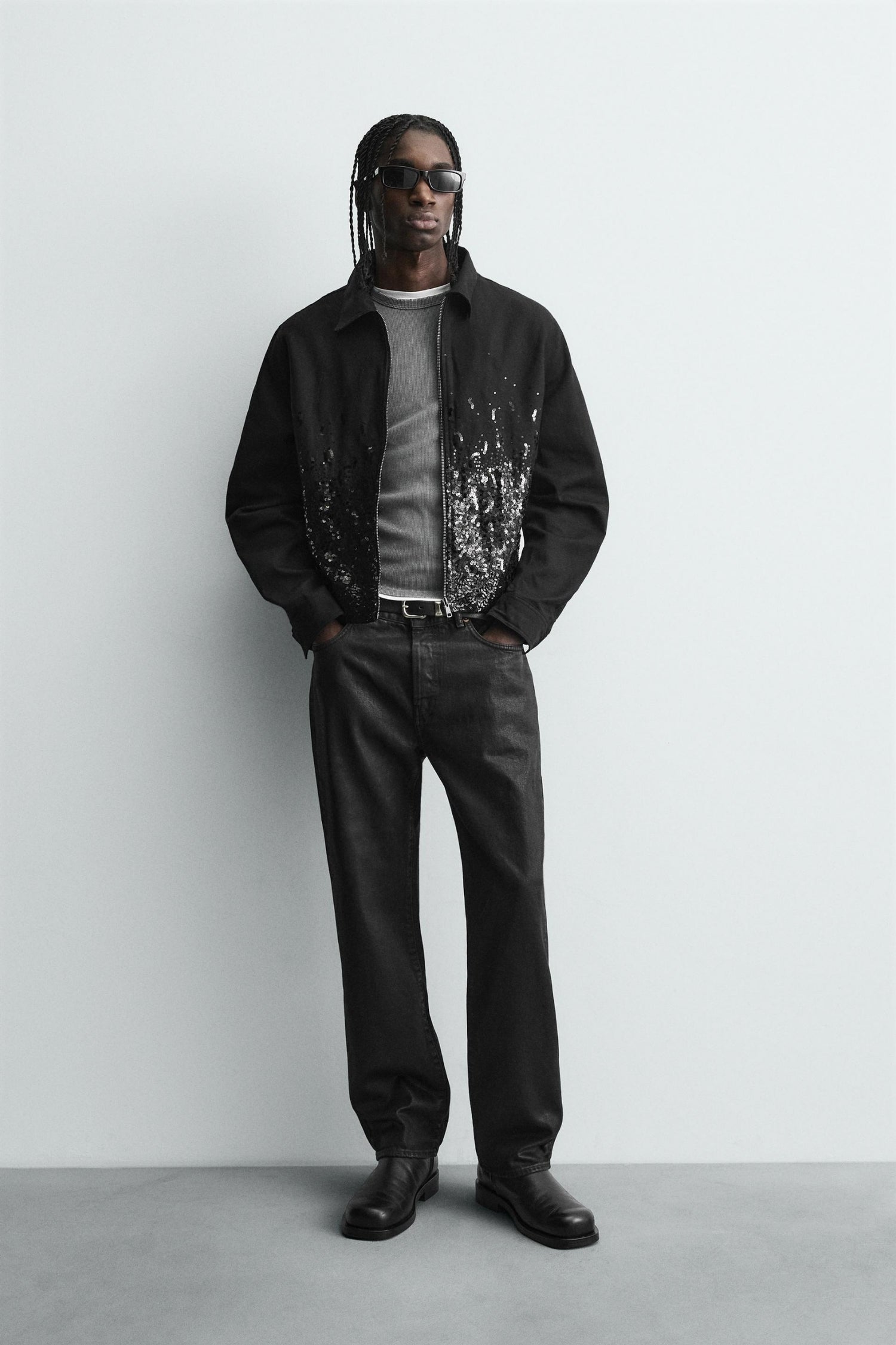 MIDNIGHT SEQUIN JACKET