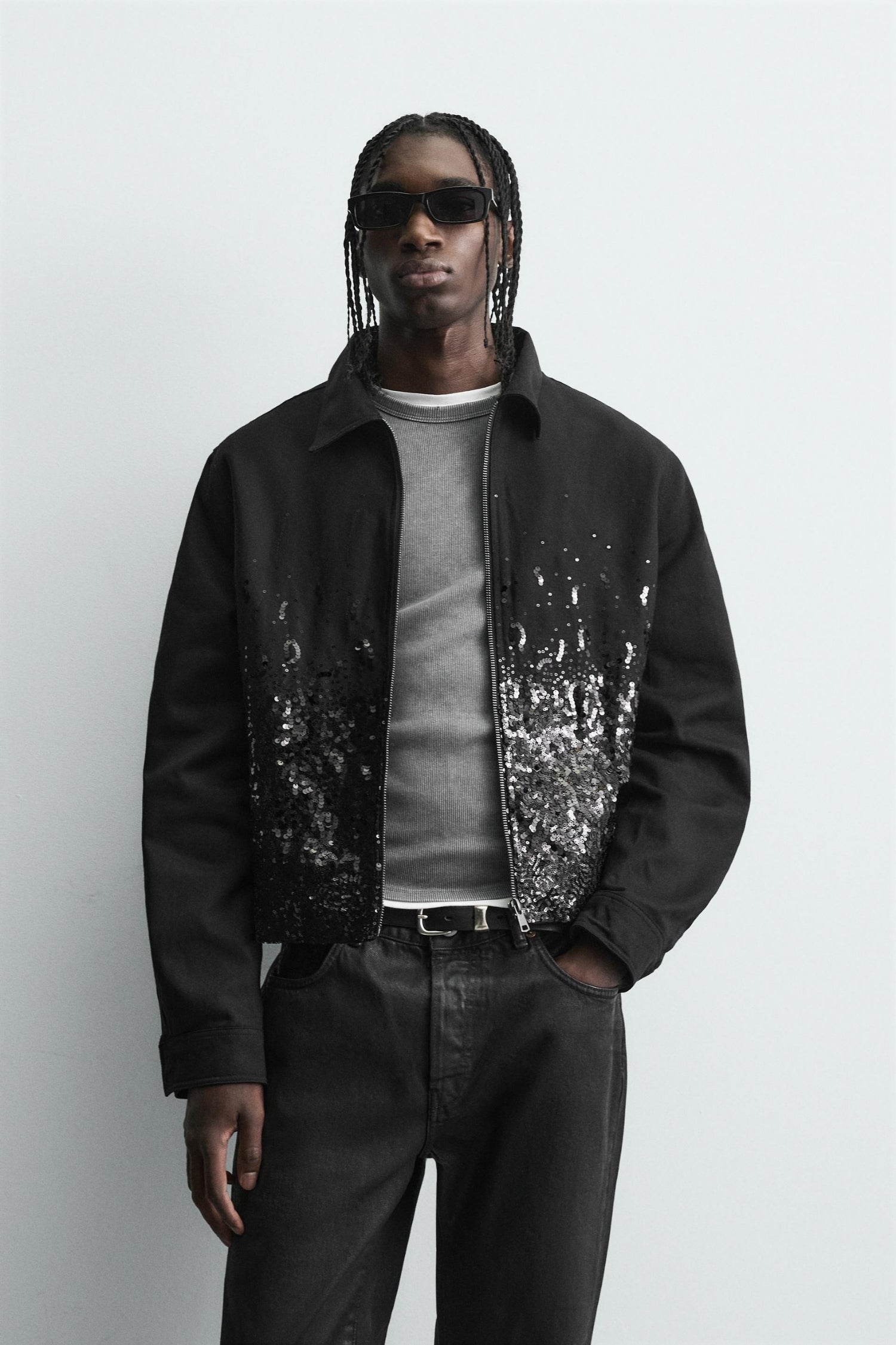 MIDNIGHT SEQUIN JACKET