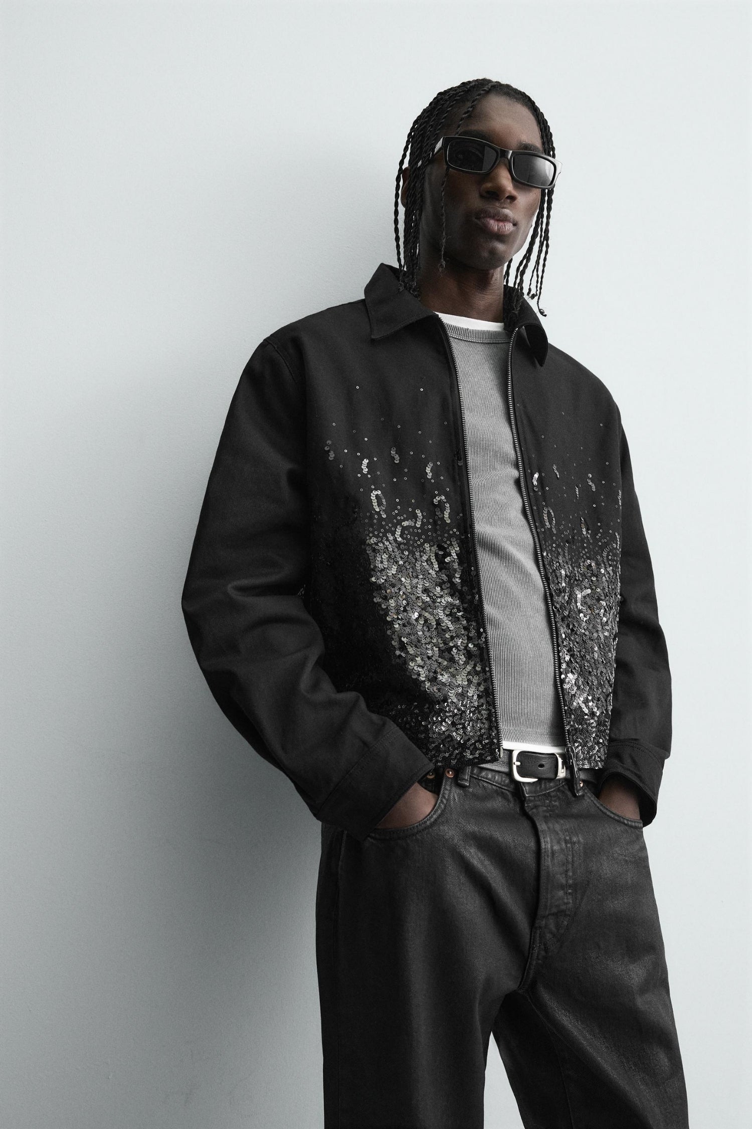 MIDNIGHT SEQUIN JACKET